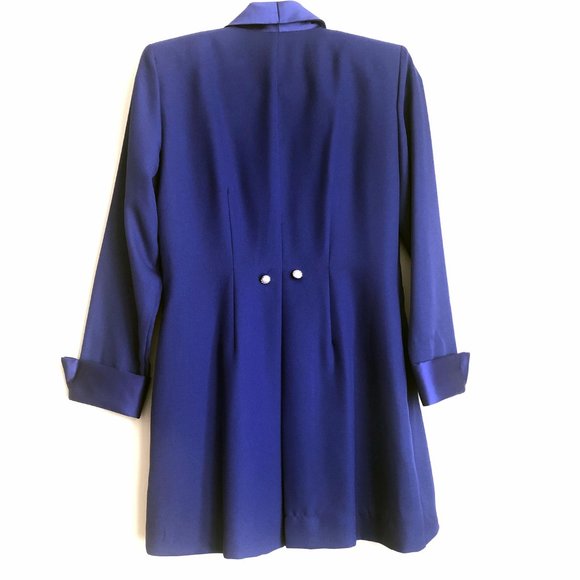 VINTAGE Blazer in Royal Blue Size 5 - Picture 5 of 10